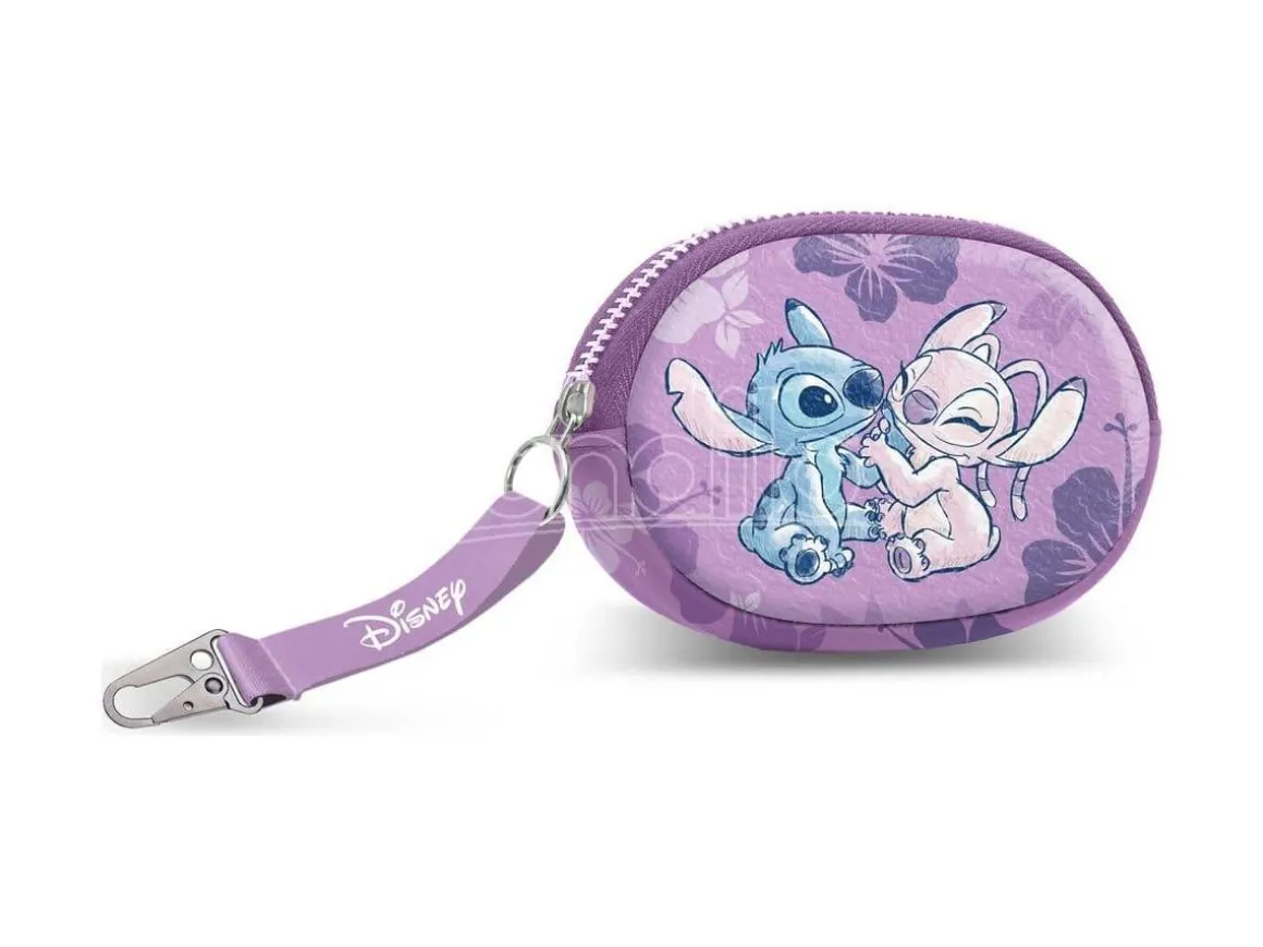 Lilo & Stitch Pill Porta Monete Stitch & Angel Pink Karactermania