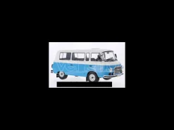 Mac Due MCG18007 BARKAS B 1000 MINI BUS 1956 BLUE/WHITE 1:18 Modellino