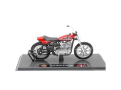 MAISTO MI20114 HARLEY DAVIDSON 1972 XR750 RACING BIKE ORANGE 1:18 Modellino