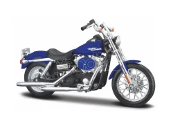 MAISTO MI23103 HARLEY DAVIDSON DYNA STREET BOB 2006 BLUE 1:18 Modellino