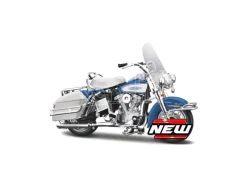 MAISTO MI23104 HARLEY DAVIDSON FLH ELECTRA GLIDE 1966 LIGHT BLUE 1:18 Modellino