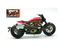 MAISTO MI32346 HARLEY DAVIDSON SPORTSER S 2024 RED METALLIC 1:12 Modellino