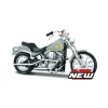 MAISTO MI23107 HARLEY DAVIDSON FXST SOFTAIL 1984 SILVER 1:18 Modellino