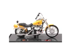 MAISTO MI19139 HARLEY DAVIDSON FXDWG DYNA WIDE GLIDE 2001 YELLOW 1:18 Modellino