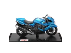 MAISTO MI12020B KAWASAKI NINJA ZX-14R METALLIC BLUE 1:18 Modellino