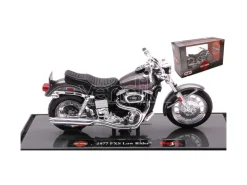 MAISTO MI18866G HARLEY DAVIDSON FXS LOW RIDER 1977 SILVERGUN 1:18 Modellino