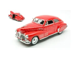 MAISTO MI32921R CHEVROLET FLEETLINE AEROSEDAN 1948 RED 1:25 Modellino