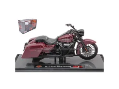 MAISTO MI19138R HARLEY DAVIDSON ROAD KING SPECIAL 2017 DARK RED 1:18 Modellino