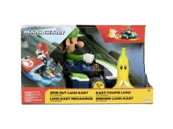 Mario Kart Spinout Luigi Kart Figura 6cm Jakks Pacific
