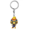 Marvel Luchadores Pocket Pop! Vinile Portachiavis 4 Cm Captain Marvel  Funko