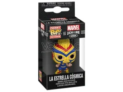Marvel Luchadores Pocket Pop! Vinile Portachiavis 4 Cm Captain Marvel  Funko