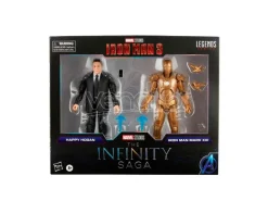 Marvel The Infinity Saga Iron Man 3 Happy Hogan E Iron Man Mark Xxi Set 2 Figures 15cm Hasbro