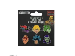 Masters Of The Universe Spilla Badges 6-pack Characters Cinereplicas