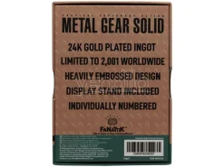 Metal Gear Solid 2 Ingot Raiden 24k Gold Plated Edizione Limitata Fanattik