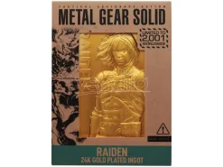 Metal Gear Solid 2 Ingot Raiden 24k Gold Plated Edizione Limitata Fanattik