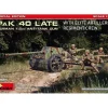 MINIART MIN53013 GERMAN 7,5 cm PaK 40 LATE w/Elite Artillerie Regiment Crew Spec KIT 1:35 Modellino