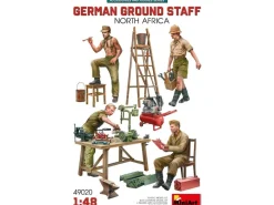 MINIART MIN49020 GERMAN GROUND STAFF W/ACCESSORIES NORTH AFRICA KIT 1:35 Modellino