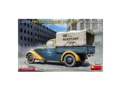 Miniart Min38072 Liefer Pritschenwagen Typ 170v Con Tela  Kit 1:35 Modellino