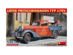 MINIART MIN38065 LIEFER PRITSCHENWAGEN TYP 170V FURNITURE TRANSPORT CAR KIT 1:35 Modellino