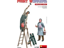 Miniart Min38094 Paint Workers Con Accessories Kit 1:35 Modellino