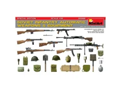 MINIART MIN35268 SOVIET INFANTRY AUTOMATIC WEAPONS & EQUIPMENT  KIT 1:35 Modellino