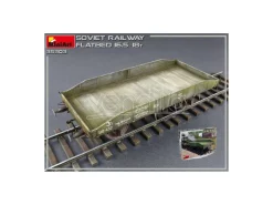 Miniart MIN35303 SOVIET RAILWAY FLATBED 16.5-18 t KIT 1:35 Modellino