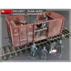 Miniart MIN35300 SOVIET RAILWAY WAGON TEPLUSHKA KIT 1:35 Modellino
