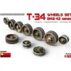Miniart MIN35239 T-34 WHEELS SET 1942-43 SERIES  KIT 1:35 Modellino