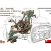 MINIART MIN35461 U.S. TANK REPAIR CREW w/CONTINENTAL W-670 ENGINE KIT 1:35 Modellino