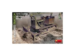 Miniart MIN35291 U.S.ARMORED TRACTOR WITH ANGLE DOZER BLADE KIT 1:35 Modellino
