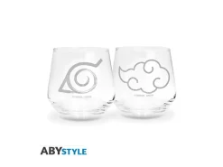 NARUTO SHIPPUDEN - 2 Glass Set - Konoha & Akatsuki EUROPE