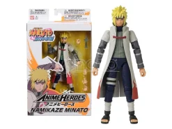 Naruto Shippuden Anime Heroes Namikaze Minato Figura 15cm Bandai