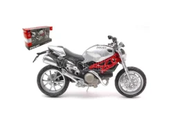 NEW RAY NY44023S DUCATI NEW MONSTER 1100 SILVER 1:12 Modellino