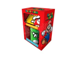 Nintendo Super Mario Tazza portachiavi Regalo Set Pyramid