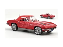 NOREV NV189056 CHEVROLET CORVETTE STINGRAY CABRIOLET 1963 RIVERSIDE RED 1:18 Modellino
