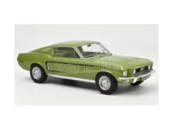 NOREV NV122704 FORD MUSTANG FASTBACK GT 1968 LIGHT GREEN METALLIC 1:12 Modellino