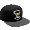 One Piece - Cappellino Snapback - Black & Grey - Skull