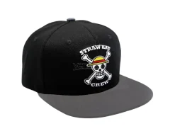 One Piece - Cappellino Snapback - Black & Grey - Skull
