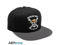 One Piece - Cappellino Snapback - Black & Grey - Skull