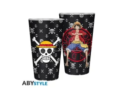 ONE PIECE - Large Glass - 400ml - Luffy - box