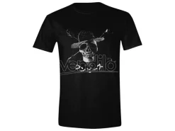 One Piece Live Action T-Shirt Greyscale Skull PCMerch