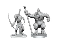 Pathfinder Deep Cuts Unpainted Miniatures Xulgath Skirmisher & Stoneliege Wizbambino