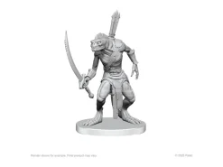 Pathfinder Deep Cuts Unpainted Miniatures Xulgath Skirmisher & Stoneliege Wizbambino