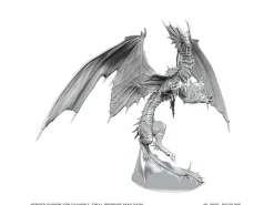 Pathfinder Deep Cuts Unpainted Boxed Miniature Adulto Mirage Dragon 23 Cm Wizbambino