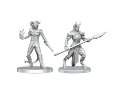 Pathfinder Deep Cuts Unpainted Miniatures Vordine (infantry Devil) & Pitborn Rogue Wizbambino