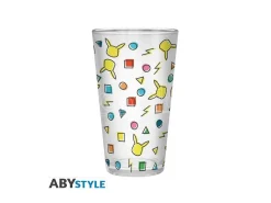POKEMON - Large Glass - 400ml - Pikachu pattern -