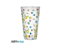 POKEMON - Large Glass - 400ml - Pikachu pattern -