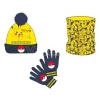 Pokemon Pikachu Snood, Cappello E Guanti Set Nintendo