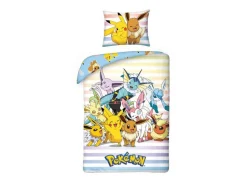 Pokémon Duvet Set Pikachu, Eevee & Friends 140 X 200 Cm / 70 X 90 Cm Halantex