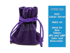 PURPLE VELVET POUCH ACCESSORI DM VAULT
